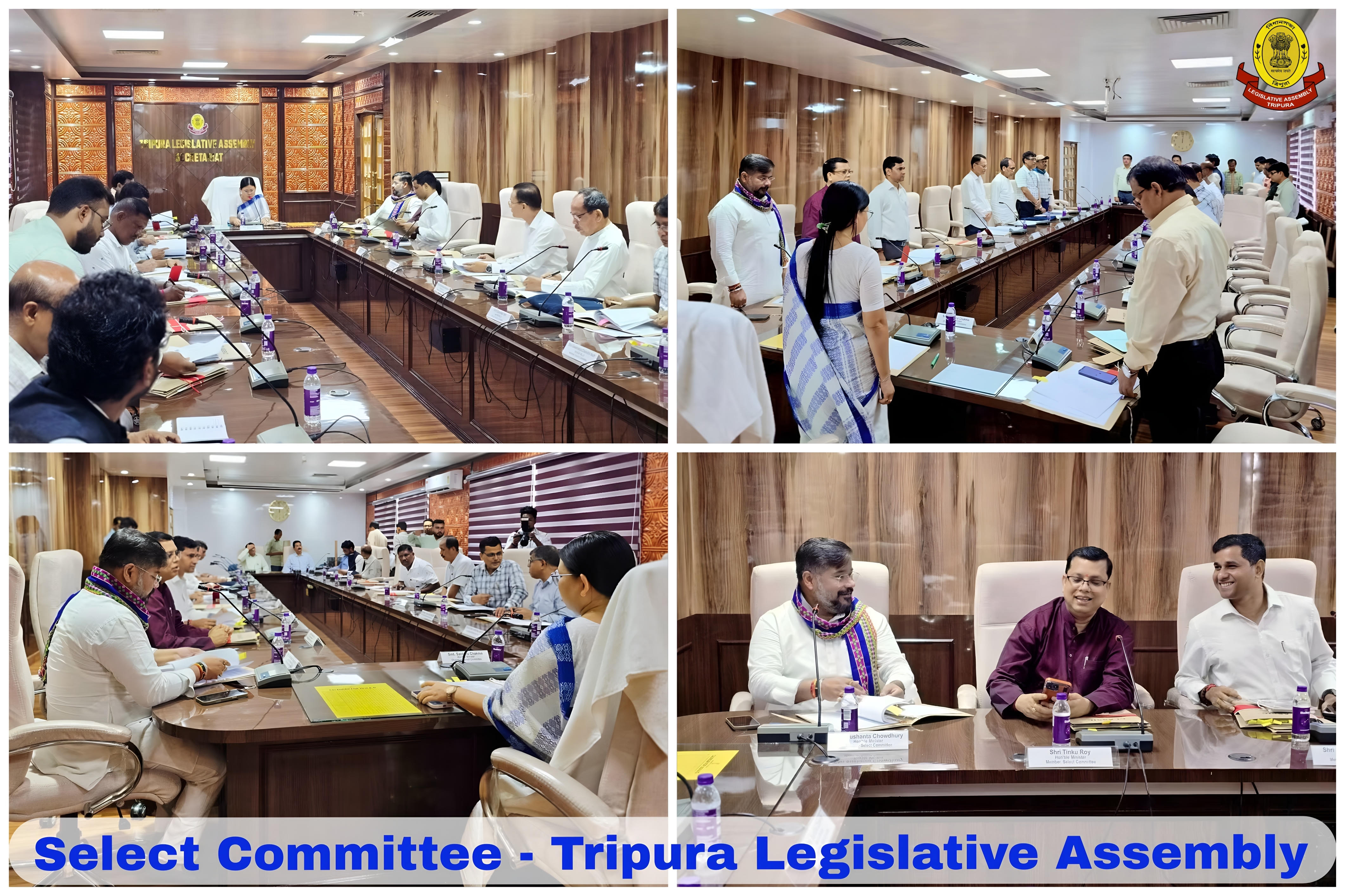 Meeting of the Select Committee of the Tripura Legislative Assembly he...